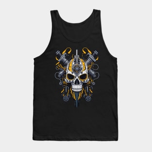 Mecha Skull S01 D60 Tank Top